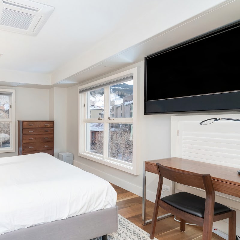 Spend a lazy morning watching TV in bed