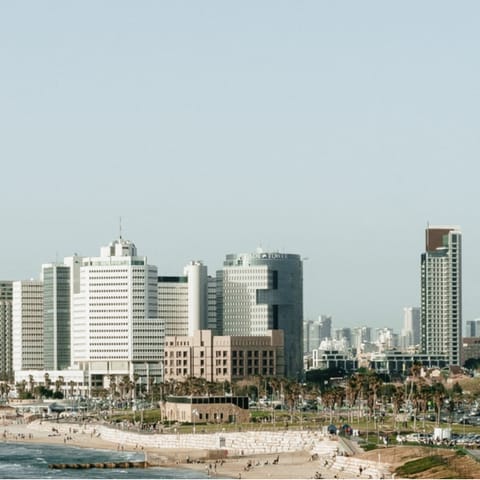 Explore the centre of Tel Aviv, including Rabin Square, a mere three-minute walk away