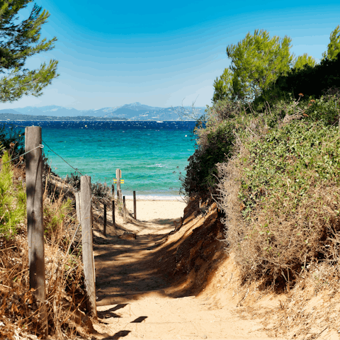 Hire a boat to explore Porquerolles, an island off the coast of Hyères