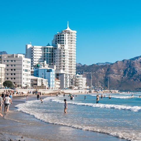 Swim in the ocean at the Strand