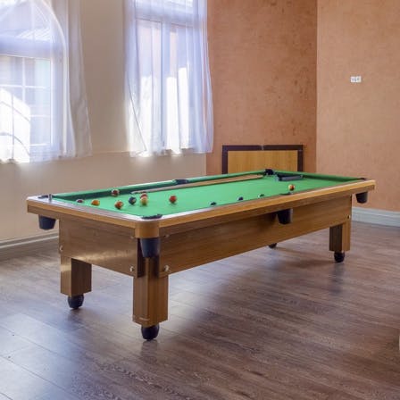 Let out your competitive side with a game of pool in the games room