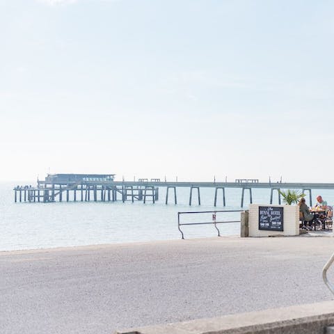 Stay in the pretty seaside town of Deal – a three-minute walk from the pier