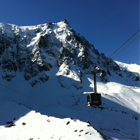 Take a forty-minute drive to the famous ski-resort of Chamonix