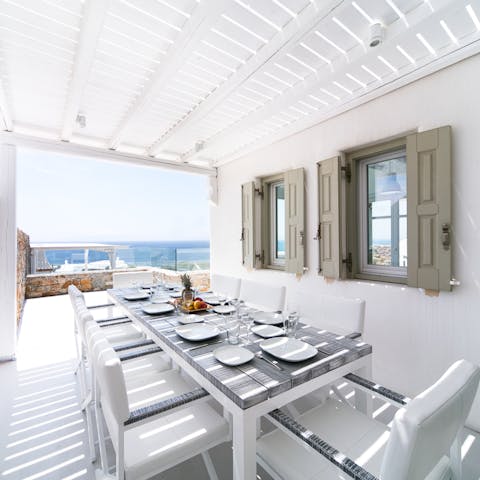 Enjoy the best of indoor-outdoor living on the generous covered terrace