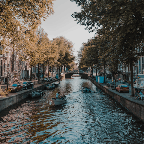 Take a day-trip to Amsterdam, just twenty one minutes away by car