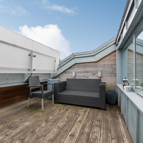 Take in the fresh air from your private balcony