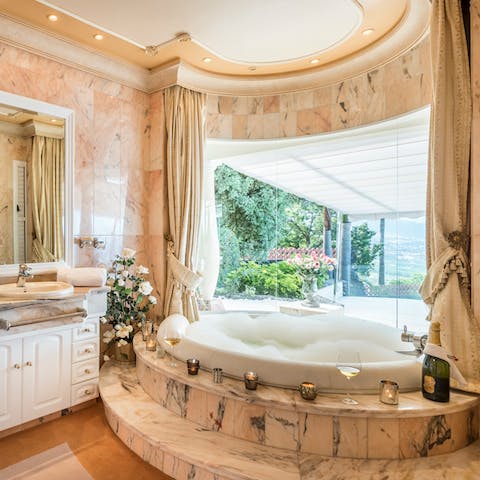 A moment just for you in this luxury bath 