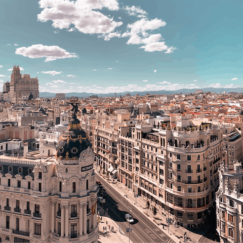 Enjoy the central location with most of Madrid's most iconic sights within walking distance