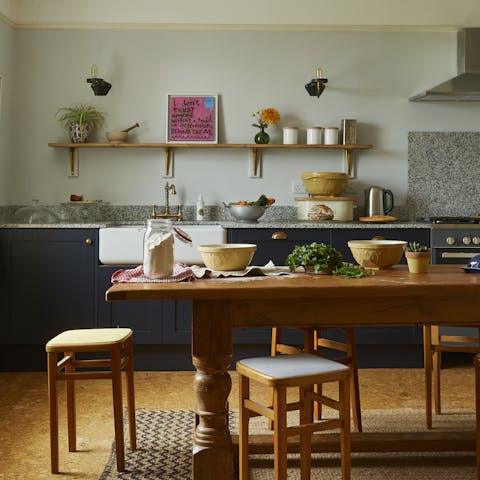 Prepare wonderful meals in the contemporary kitchen