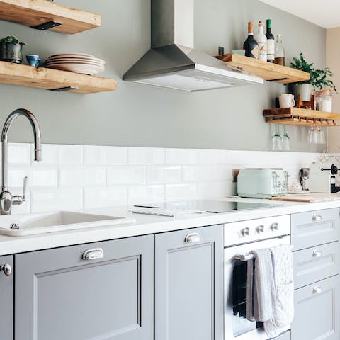 Enjoy cooking in this dreamy kitchen