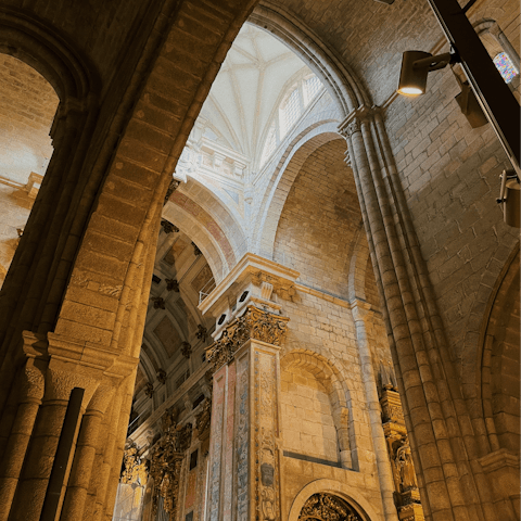 Check out the cathedral – you can easily walk to Sé do Porto 