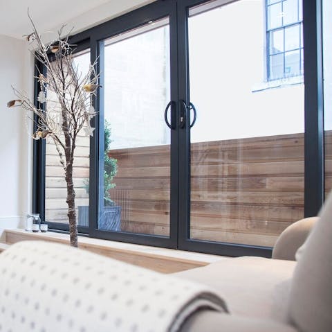 Get some fresh air on the terrace