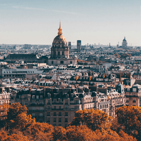 Ride the metro to Invalides and begin sightseeing