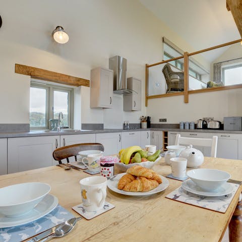 Tuck into hearty meals at the dining area