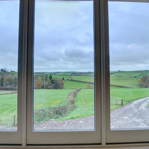 Take in stunning green views of the serene landscape