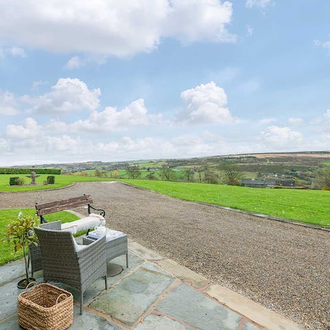 Take in the views over the moors to Haworth