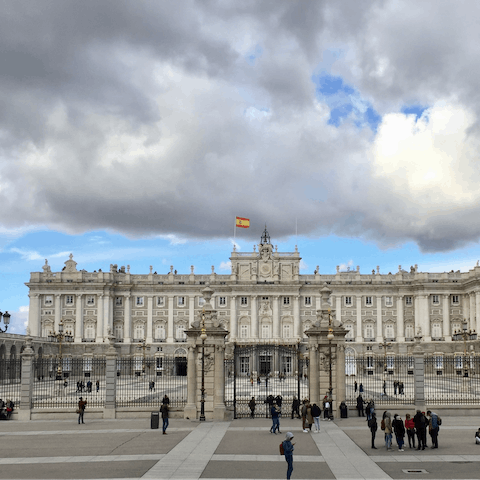 Visit the Royal Palace of Madrid, just a short drive from your home