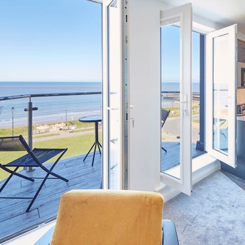 Take in picturesque coastal views from your balcony