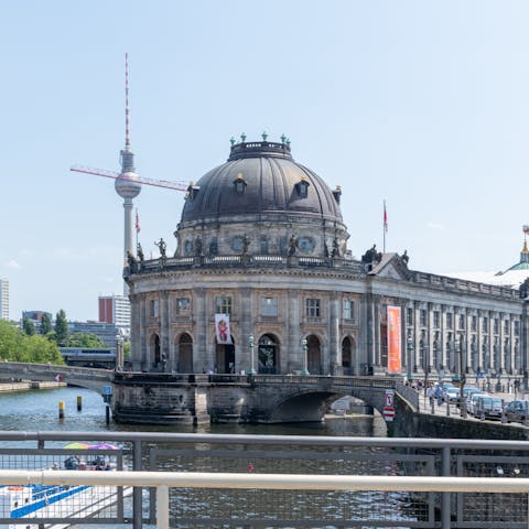 Walk less than fifteen minutes to Berlin's fascinating Museum Island