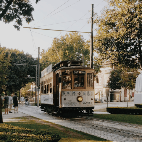 Jump aboard the tram and explore the historic heart of the city