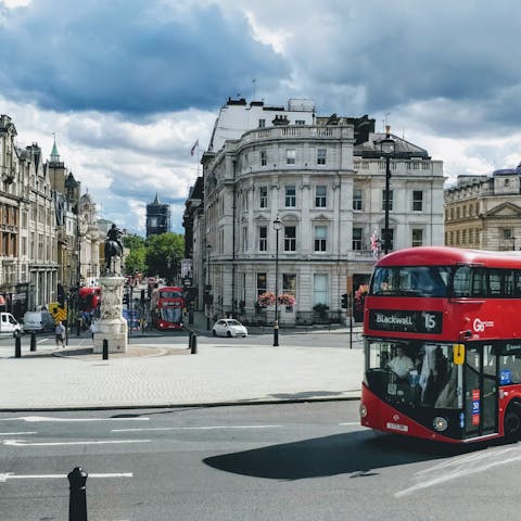Stay in the heart of Central London, moments away from Trafalgar Square