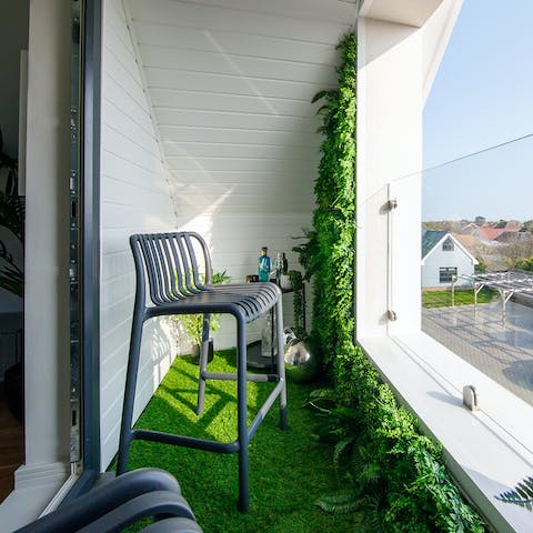 Soak up the relaxing atmosphere from the south-facing balcony