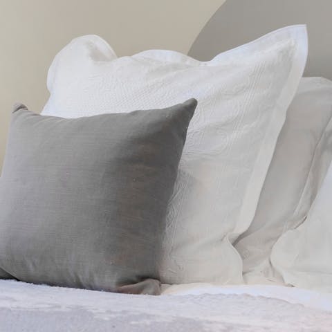 Sleep well in the cosy beds adorned with luxury linens 