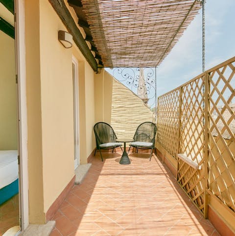Wake up in the stylish bedroom and step straight onto your second balcony to catch some early morning rays