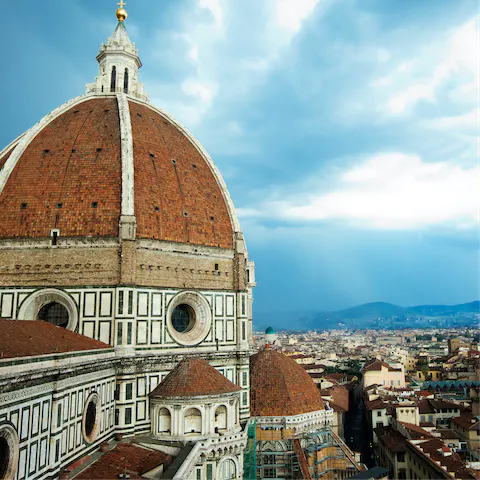 Start your sightseeing at the Duomo, within easy walking distance