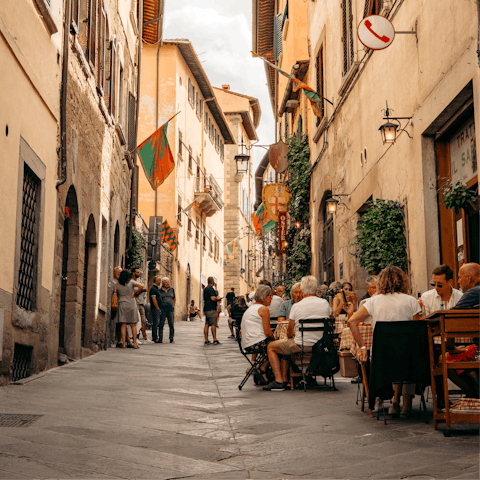 Explore charming Italian city of Arezzo and find idyllic cafes and fun bars