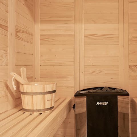 Treat your senses to a restorative session in the sauna