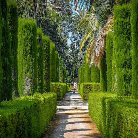 Visit the verdant Royal Alcazar Gardens
