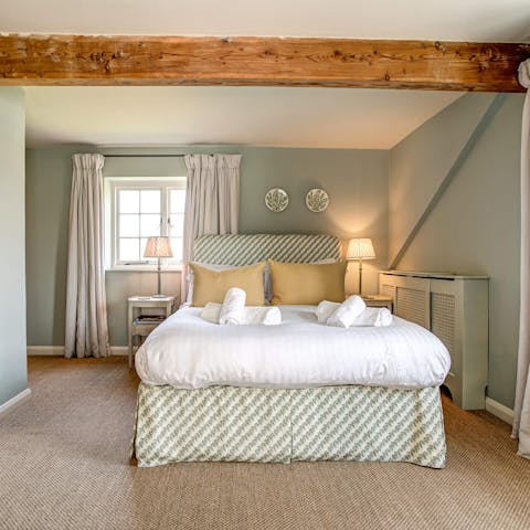Bank a blissful night's sleep in the elegant bedrooms – nothing could disturb you here