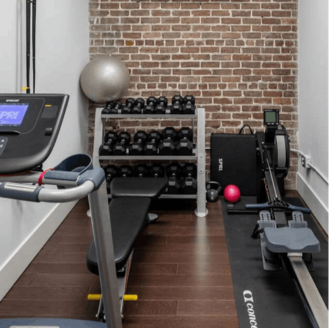 Break a sweat in the gym 