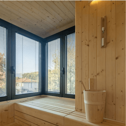 Alleviate the stresses of the modern day in the sauna
