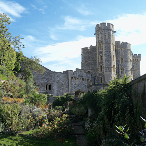 Drive over to Windsor in twenty minutes or so and pay a visit to the castle