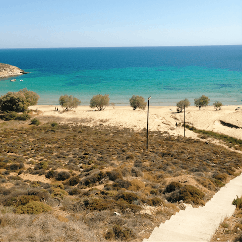 Spend sun-drenched days on Patara Beach, only minutes away