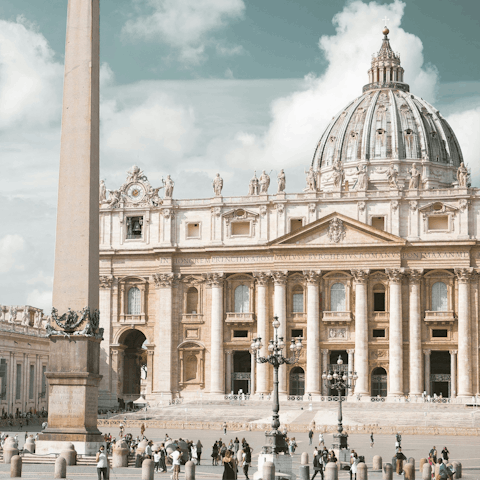Stroll over to St Peter's Square and visit the Vatican