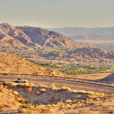 Drive to the sublime Coachella Valley in twenty-two minutes