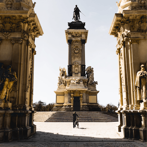 Spend an afternoon exploring the nearby El Retiro park