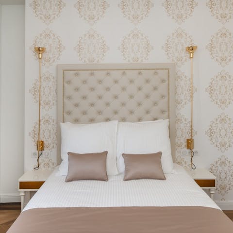 Wake up in the chic bedrooms feeling rested and ready for another day of Paris sightseeing