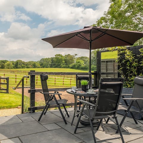 Dine alfresco and immerse yourself in the countryside