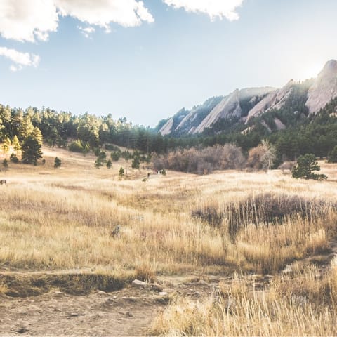 Explore the epic Rocky Mountains from your base in Boulder
