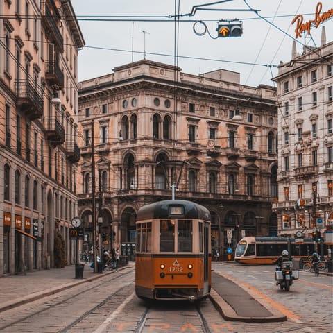 Stay in the heart of Milan, just a ten-minute tram from fashion area Quadrilatero d'Oro