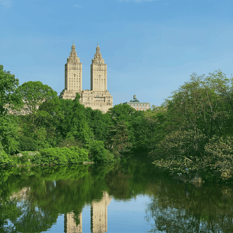 Take a leisurely stroll around Central Park, a short distance away