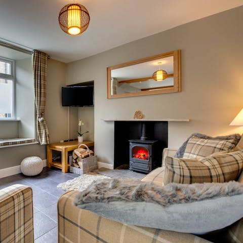 Gather in the cosy lounge after a day in the Dales