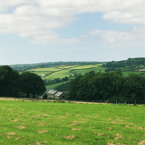Stay in the heart of rural Devon, a forty-five-minute drive from Dartmoor National Park