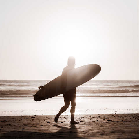 Try your hand at surfing at Hermosa beach – just a five-minute walk away