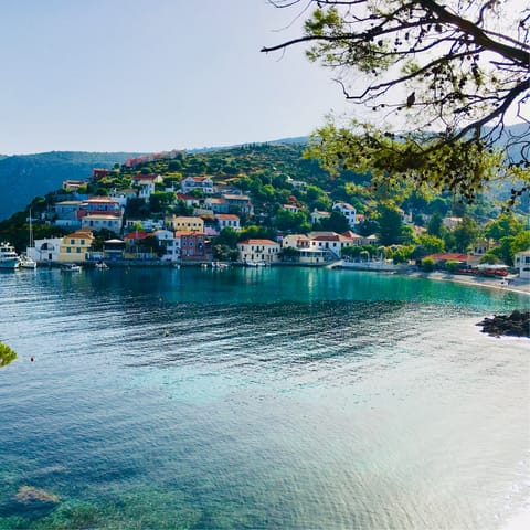 Visit the beautiful town of Argostoli, just a ten-minute drive away