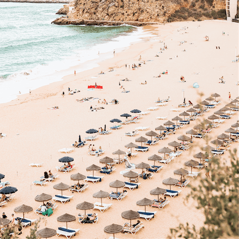 Walk down to Beach Galé to sunbathe and let the kids paddle in the sea